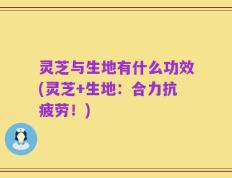 灵芝与生地有什么功效(灵芝+生地：合力抗疲劳！)