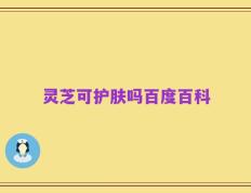 灵芝可护肤吗百度百科