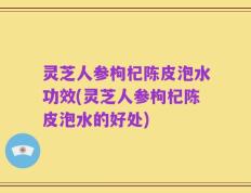 灵芝人参枸杞陈皮泡水功效(灵芝人参枸杞陈皮泡水的好处)