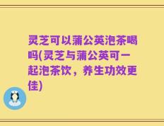 灵芝可以蒲公英泡茶喝吗(灵芝与蒲公英可一起泡茶饮，养生功效更佳)