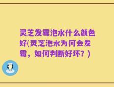 灵芝发霉泡水什么颜色好(灵芝泡水为何会发霉，如何判断好坏？)