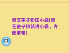 灵芝孢子粉压小袋(灵芝孢子粉装进小袋，方便携带)