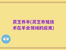 灵芝养羊(灵芝养殖技术在羊业领域的应用)