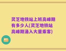 灵芝地铁站上班高峰期有多少人(灵芝地铁站高峰期涌入大量乘客)