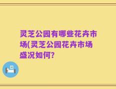 灵芝公园有哪些花卉市场(灵芝公园花卉市场盛况如何？