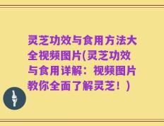 灵芝功效与食用方法大全视频图片(灵芝功效与食用详解：视频图片教你全面了解灵芝！)