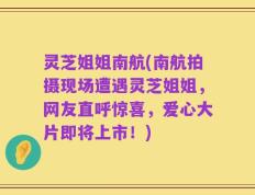 灵芝姐姐南航(南航拍摄现场遭遇灵芝姐姐，网友直呼惊喜，爱心大片即将上市！)