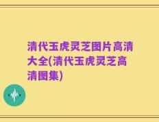 清代玉虎灵芝图片高清大全(清代玉虎灵芝高清图集)