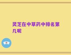 灵芝在中草药中排名第几呢
