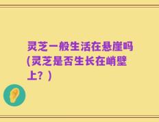 灵芝一般生活在悬崖吗(灵芝是否生长在峭壁上？)