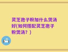 灵芝孢子粉加什么煲汤好(如何搭配灵芝孢子粉煲汤？)