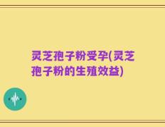 灵芝孢子粉受孕(灵芝孢子粉的生殖效益)