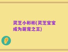 灵芝小彬彬(灵芝宝宝成为萌宠之王)