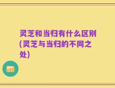 灵芝和当归有什么区别(灵芝与当归的不同之处)