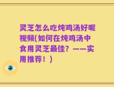 灵芝怎么吃炖鸡汤好呢视频(如何在炖鸡汤中食用灵芝最佳？——实用推荐！)