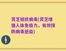 灵芝抵抗病毒(灵芝增强人体免疫力，有效预防病毒感染)