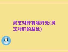 灵芝对肝有啥好处(灵芝对肝的益处)