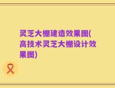 灵芝大棚建造效果图(高技术灵芝大棚设计效果图)