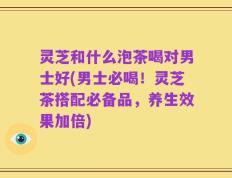 灵芝和什么泡茶喝对男士好(男士必喝！灵芝茶搭配必备品，养生效果加倍)