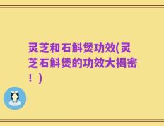 灵芝和石斛煲功效(灵芝石斛煲的功效大揭密！)