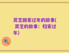 灵芝回家过年的故事( 灵芝的故事：归家过年)