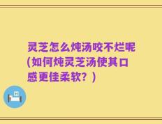 灵芝怎么炖汤咬不烂呢(如何炖灵芝汤使其口感更佳柔软？)