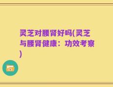灵芝对腰肾好吗(灵芝与腰肾健康：功效考察)