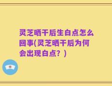 灵芝晒干后生白点怎么回事(灵芝晒干后为何会出现白点？)