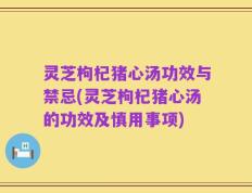 灵芝枸杞猪心汤功效与禁忌(灵芝枸杞猪心汤的功效及慎用事项)