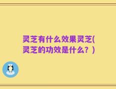 灵芝有什么效果灵芝(灵芝的功效是什么？)