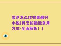 灵芝怎么吃效果最好 小说(灵芝的最佳食用方式-全面解析！)