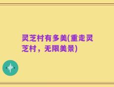 灵芝村有多美(重走灵芝村，无限美景)