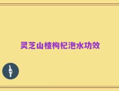 灵芝山楂枸杞泡水功效