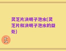 灵芝片决明子泡水(灵芝片和决明子泡水的益处)