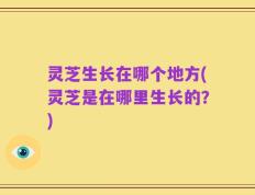 灵芝生长在哪个地方(灵芝是在哪里生长的？)