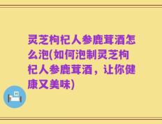 灵芝枸杞人参鹿茸酒怎么泡(如何泡制灵芝枸杞人参鹿茸酒，让你健康又美味)