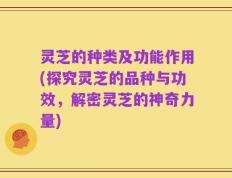 灵芝的种类及功能作用(探究灵芝的品种与功效，解密灵芝的神奇力量)