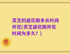 灵芝的盛花期多长时间开花(灵芝盛花期开花时间为多久？)
