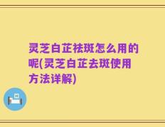 灵芝白芷祛斑怎么用的呢(灵芝白芷去斑使用方法详解)