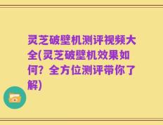 灵芝破壁机测评视频大全(灵芝破壁机效果如何？全方位测评带你了解)