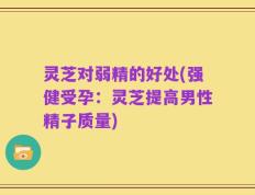 灵芝对弱精的好处(强健受孕：灵芝提高男性精子质量)
