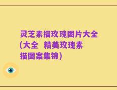 灵芝素描玫瑰图片大全(大全  精美玫瑰素描图案集锦)