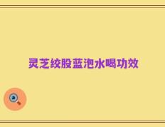 灵芝绞股蓝泡水喝功效