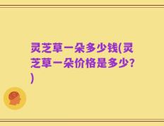 灵芝草一朵多少钱(灵芝草一朵价格是多少？)