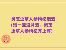 灵芝虫草人参枸杞泡酒(泡一壶滋补酒，灵芝虫草人参枸杞齐上阵)