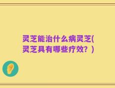 灵芝能治什么病灵芝(灵芝具有哪些疗效？)