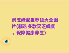 灵芝蜂蜜推荐语大全图片(精选多款灵芝蜂蜜，保障健康养生)