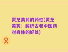灵芝黄芪的药性(灵芝黄芪：解析古老中医药对身体的好处)