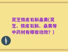 灵芝铁皮石斛桑黄(灵芝、铁皮石斛、桑黄等中药材有哪些功效？)