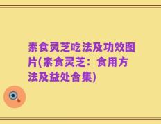 素食灵芝吃法及功效图片(素食灵芝：食用方法及益处合集)